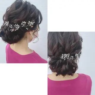 セミロング ヘアアレンジ GRANLUSSO 〜グランルッソ駅前店所属・木口 嘉美のヘアスタイル