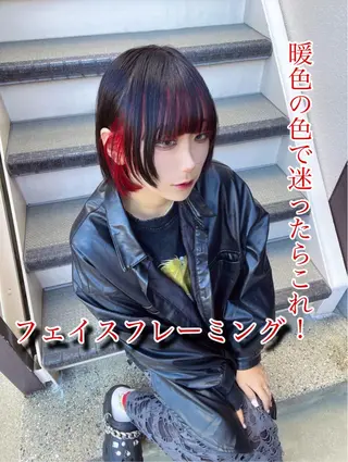 ミディアム カラー 🐶ひかる🐶 JILLSTUDIOのヘアスタイル