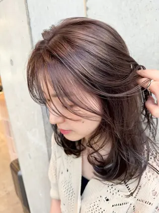 ミディアム カラー ヘアアレンジ ミニボブ/ブリーチ 🌈MISATOのヘアスタイル