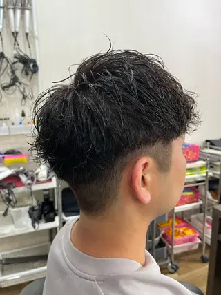 カラー パーマ メンズ 髪質改善×艶カラー ANDIAMO 楓のヘアスタイル