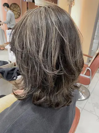 ミディアム カラー 増子 幹樹のヘアスタイル