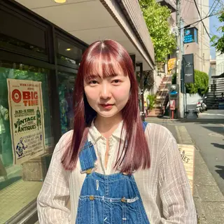 ミディアム カラー GO TODAY SHAiRE SALON 原宿本店所属・レイヤー/ボブカット ハイトーン　河内康太のヘアスタイル