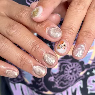 ショート m kaori𓃟のネイルデザイン