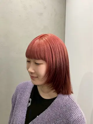 ミディアム ブリーチ/Wカラー✨ ベージュ/平良 颯寿のヘアスタイル