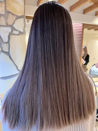 ロング 渋谷ハイトーン/ デザインカラー阿部のヘアスタイル