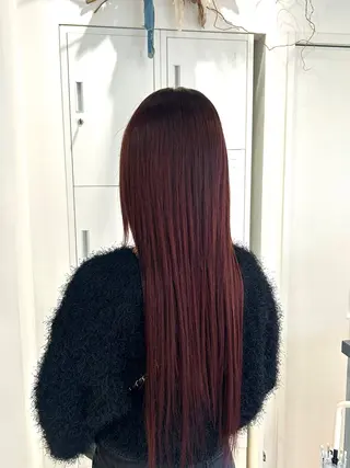 ロング 平山 千紗のヘアスタイル