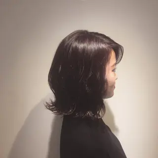 ミディアム カラー しのはら まどかのヘアスタイル