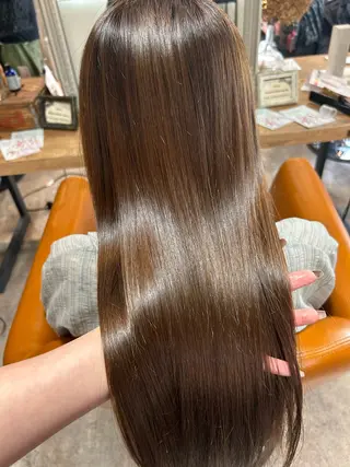 ロング ボブ/暖色/透明 感カラー/Sachiのヘアスタイル