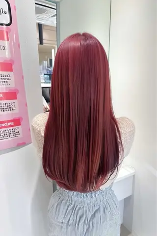 カラー 💕暖色カラー /ピンク/あゆり💕のヘアスタイル