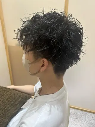 パーマ メンズ Yamamoto 半個室美容室zinaのヘアスタイル