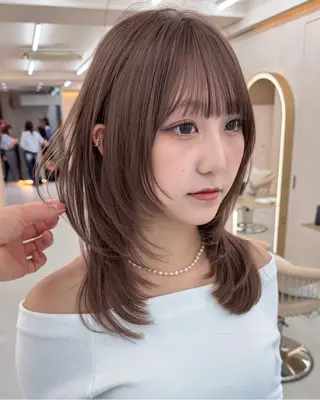 ミディアム 🌈韓国ボブミディ 表参道sandノスケのヘアスタイル