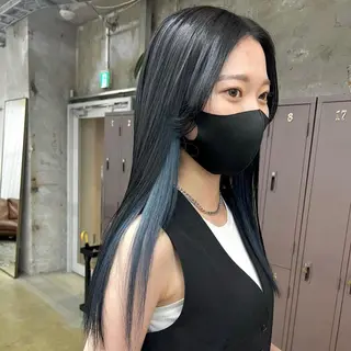 ロング カラー 韓国ヘア /男女❄️ 細江 美紅のヘアスタイル