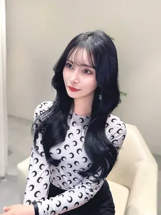 セミロング カラー 韓国ヘア/レイヤー/ 顔まわり/りょーとのヘアスタイル