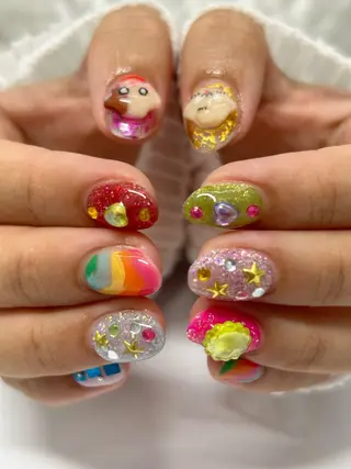 ネイル プライベートネイルサロンone nail所属・one nail 【カラフル/個性派】のネイルデザイン