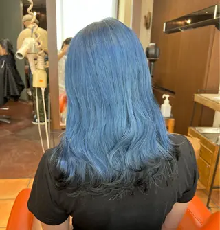 セミロング カラー ブリーチ特化美容室 ☆selene☆のヘアスタイル