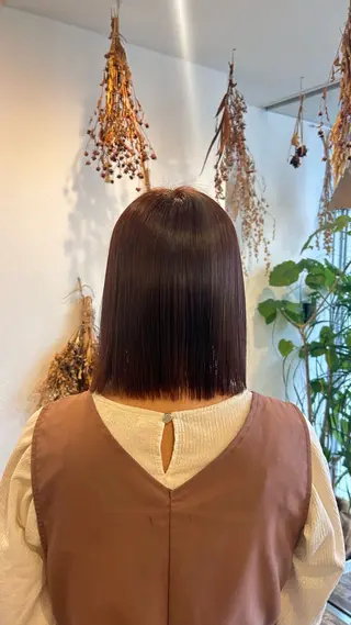 ショート YUKI🎀透明感 カラー/暗髪艶カラーのヘアスタイル