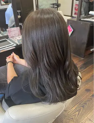 ロング カットモデル/ 松浦愛莉のヘアスタイル
