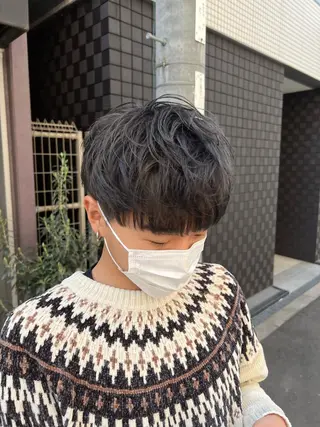 ショート カラー メンズ 大阪メンズパーマ /スパイキー/らいのヘアスタイル