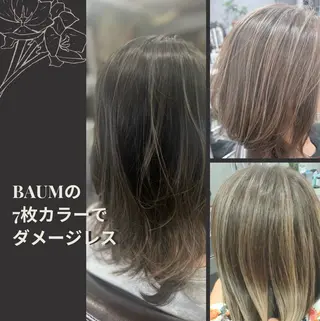 カラー BAUM まやのヘアスタイル