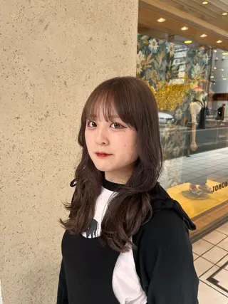 ロング カラー 平間 稔希のヘアスタイル