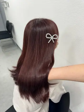 セミロング カラー 🎀愛されgirly ヘア🫧Ayakaのヘアスタイル