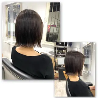 ミディアム カラー アピール欄に重要な お知らせがありますのヘアスタイル