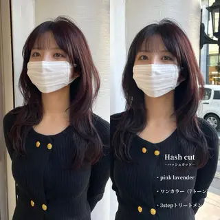 ロング カラー 大村 真咲のヘアスタイル