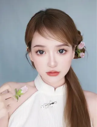 セミロング W Theme Nail&Eye salon所属・ダブル テーマのマツエク・マツパデザイン