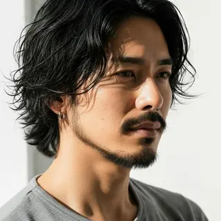 パーマ メンズ Halo/長居美容室 似合わせカット/ロキのヘアスタイル