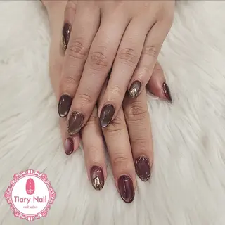 ネイル 💙🤍Tiary M🤍💙のネイルデザイン