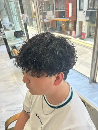 ショート パーマ メンズ メンズパーマ 💈後閑和真💈のヘアスタイル