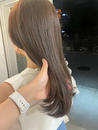 ロング カラー Koto🌿 ブリーチなしカラーのヘアスタイル