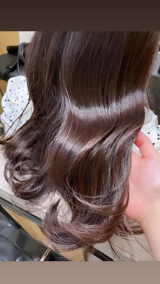 セミロング カラー 🎀ブリーチなし 透明感🎀yuhiのヘアスタイル