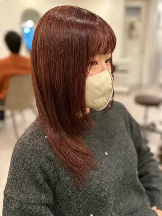セミロング カラー 特殊カラー特化 ✂️SHIAN フジのヘアスタイル