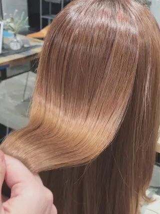 セミロング SYUK高円寺所属・ベージュ/暖色カラー /ボブ/ミカのヘアスタイル