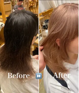 セミロング 透明感カラー/ 似合わせヘア/まなみのヘアスタイル