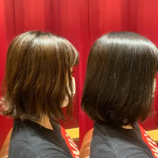 ミディアム カラー 【くせ毛さんのお悩み 解決🍀】栗橋のヘアスタイル