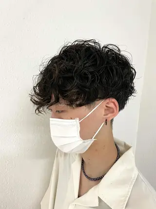 ショート パーマ メンズ 【東北メンズヘア1 位受賞🥇】本間祐太のヘアスタイル