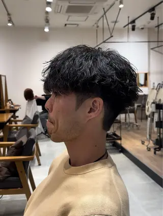 メンズ 白髪ぼかし/白髪 メッシュ/ゆうとのヘアスタイル