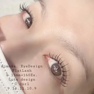 マツエク・マツパ mimośa. EyeDesignのマツエク・マツパデザイン