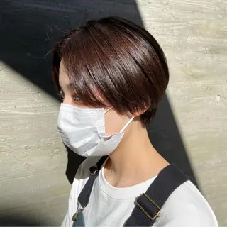 ショート カラー 暗髪/艶髪/Ono .のヘアスタイル