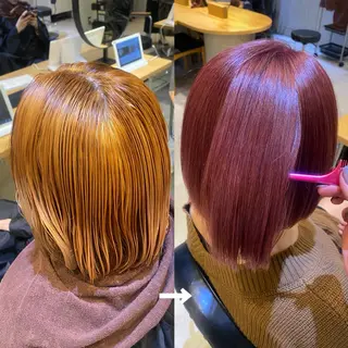 ショート カラー 髪質改善＆トリートメント over hair所沢店所属・韓国風/レイヤー/ 𝑵𝒂𝒏𝒂🩶のヘアスタイル