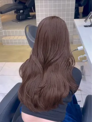 セミロング カラー ヘアアレンジ 韓国トレンドの 達人♡のヘアスタイル
