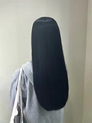 ロング カラー 韓国風カラー/ 縮毛矯正/まい🪐‪のヘアスタイル