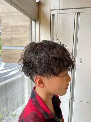 ショート パーマ メンズ 髪質改善/縮毛/トリ ートメント/平野広大のヘアスタイル