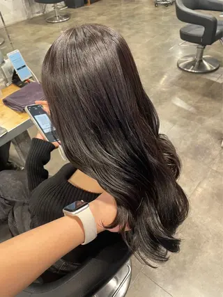 ロング カラー 🟦ニュアンス/メン ズパーマ横浜🟦のヘアスタイル