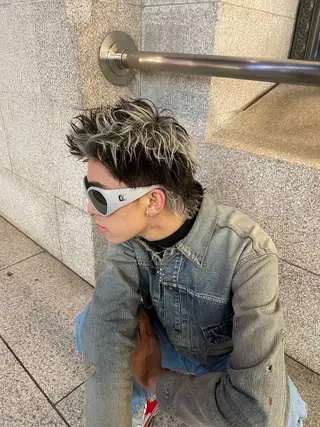 メンズ 縮毛矯正、 押野七大のヘアスタイル