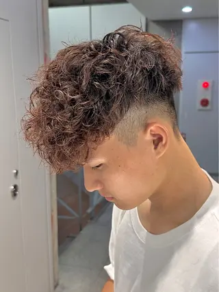 ショート パーマ メンズ 【メンズサロン】 BLUCK 横浜のヘアスタイル