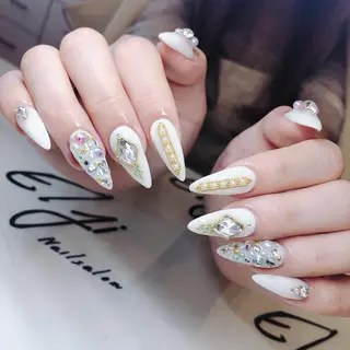 ネイル 🖤スカルプ R🖤のネイルデザイン