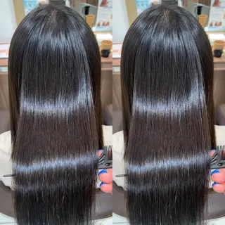 セミロング カラー パーマ ヘアアレンジ 盛れる韓国ヘア♡ 🌻鈴木花🌈のヘアスタイル